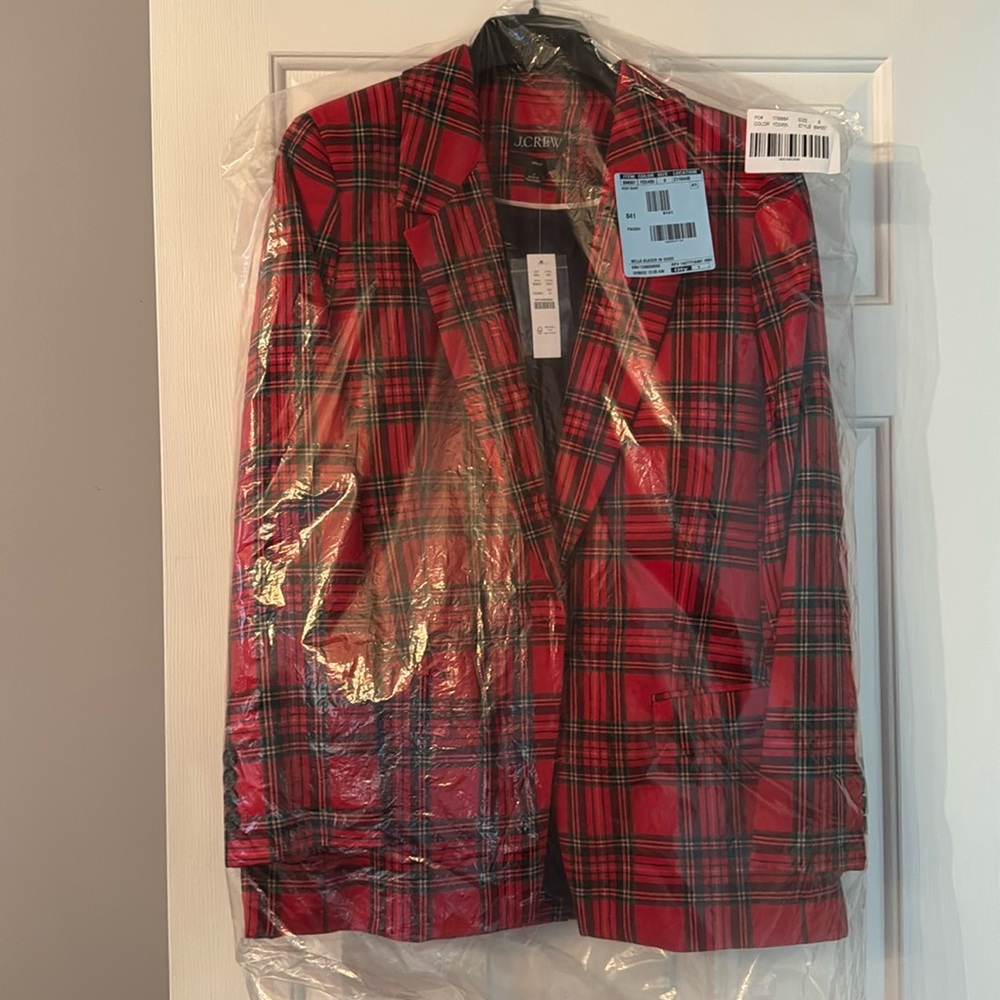 J Crew Plaid Blazer and Pants (suit)